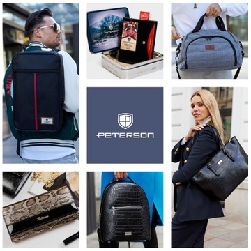 PETERSON plecak wielofunkcyjny biznesowy męski na laptopa bagaż podręczny