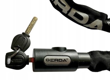 Цепной велосипедный замок GERDA CONTRA 900/6V