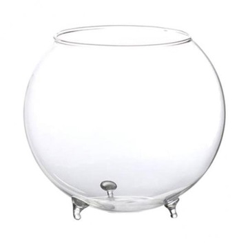 2x Przezroczysty szklany wazon w kształcie kuli Pojemniki do terrarium DIY