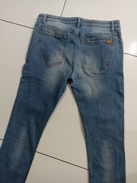 Spodnie męskie jeansowe ZARA 34/34 bawełna slim