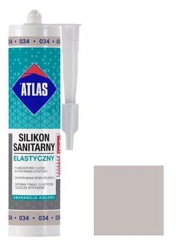 Silikon Atlas SILIKON-SE-AT-034 szary 280 ml