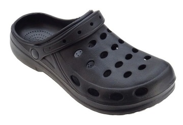Kroksy chodaki ogrodowe pianka EVA F-002 czarne 38