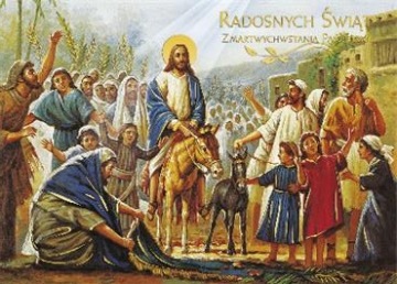 KARNET LAURKA KARTKA WIELKANOC PRZESTRZENNA RELIGI