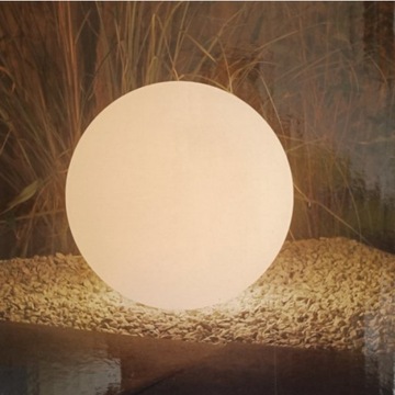 Lampa Kula Ogrodowa Zewnetrzna Led RGB Z Pilotem Moon 30cm 12V 52lm Ip44 2W
