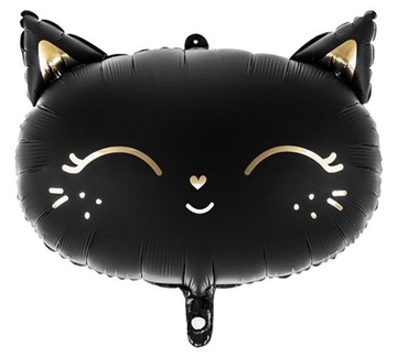 BALONY NA HALLOWEEN Foliowy Na Hel Kotek 48x36cm