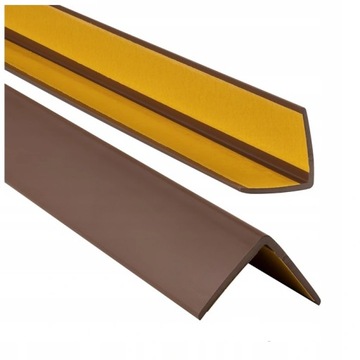 УГОЛ ПВХ 50х50 ЧЕРНЫЙ уголок 2м Самоклеящийся