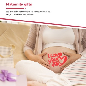 Наклейки на живот беременной женщины, 9 листов.