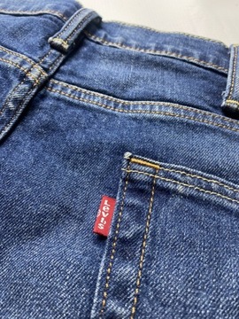 Levi's 513 STRAUSS LEVIS oryginalne granatowe Spodnie Jeansy W 38 L 35