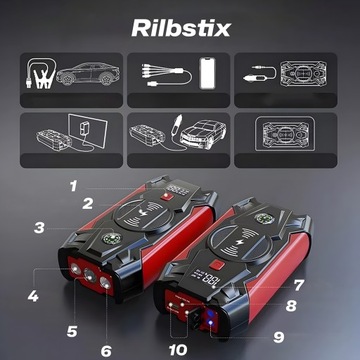 BOOSTER POWER BANK АВТОМОБИЛЬНЫЙ СТАРТЕР ЗАПУСК ФОНАРЬ 20000 мАч