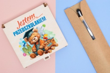 PREZENT NA ROZPOCZĘCIE PRZEDSZKOLA KOLOROWANKA PUZZLE W PUDEŁKU PASOWANIE
