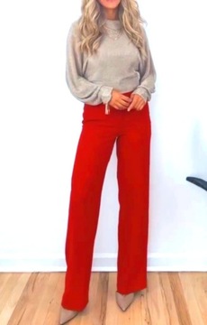 Zara s 36 garnitur spodnie marynarka czerwony