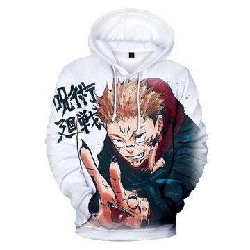 BLUZA MĘSKA Anime Jujutsu Kaisen 3D z nadrukiem mę