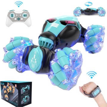 Oboustranné 360° Otočné Rc Auto S Vícebarevnými Led Světly A Hudbou