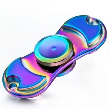 HAND FIDGET SPINNER 2TĘCZOWY METALOWY CRAB POLSKA !