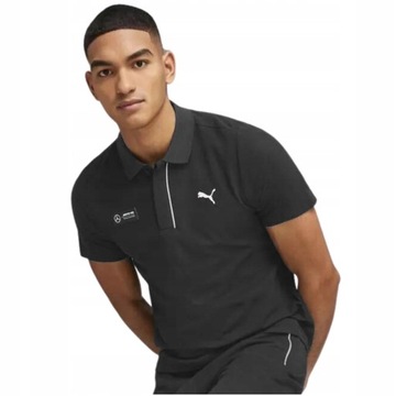 PUMA x MERCEDES Koszulka Polo Czarna M