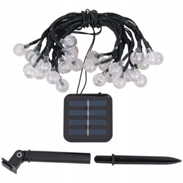 Садовый светильник SOLAR GIRLANDA Light Шаровые светильники 30x LED 6,5м для сада