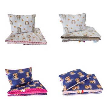 Комплект Minky для детского сада Постельное белье 80х220 Сумка, одеяло, подушка