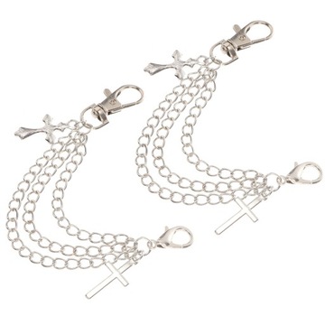 Металлическая цепочка для обуви в форме звезды с бахромой.