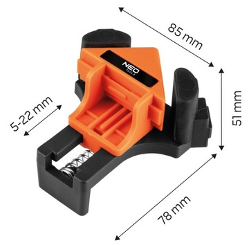 NEO УГЛОВОЙ ЗАЖИМ, УГЛОВОЙ, набор из 4 предметов 45-492