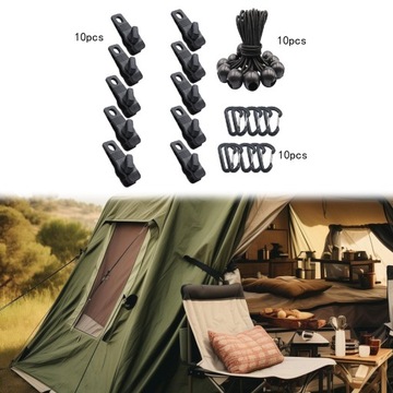 Зажимы для брезента, 30 шт./компл. Соединения с карабинами. Держатель уличной палатки. стиль F