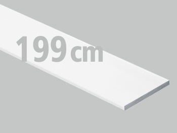 Płaskownik aluminiowy 25x3 biały matowy 2m