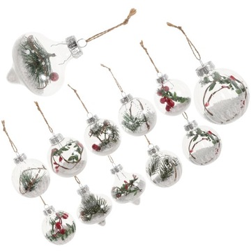 Żarówki świąteczne Ozdoby Pet Ball 8cm 12 szt