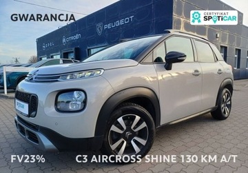 Citroen C3 Aircross  I Crossover 1.2 PureTech 131KM 2020 Citroen C3 Aircross 234 Shine 130 KM AUTOMAT I wl. GWARANCJA FV23