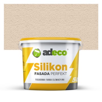 Farba silikonowa elewacyjna, fasadowa 5l mat CIEPŁY BEŻ LFN0601