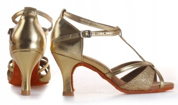 ТУФЛИ ДЛЯ БАЛЬНЫХ ТАНЦЕВ, 7см ЗОЛОТО