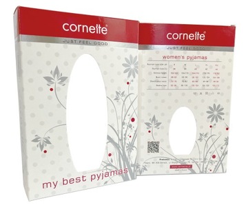 Piżama damska Cornette 054/274 Lily r. XL (42) róż marmurkowy wzór