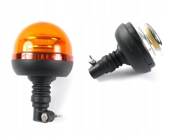 LAMPA BŁYSKOWA LED KOGUT OSTRZEGAWCZA NA TRZPIEŃ 12V 24V