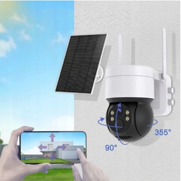 СОЛНЕЧНАЯ IP НАРУЖНАЯ PTZ-КАМЕРА WIFI 4MP ЧЕРНАЯ