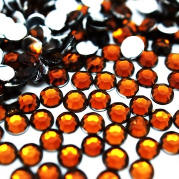 Akrylowe Dżety Luzem Diament Brązowy 3mm 1000szt