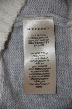 Burberry Brit Oryginalny Sweter Wełna/ Kaszmir