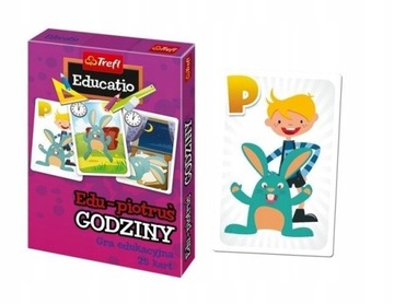 KARTY DO GRY PIOTRUŚ Edu Godziny 25el TREFL