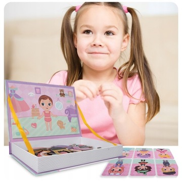 МАГНИТНАЯ ОБРАЗОВАТЕЛЬНАЯ ПАЗЛ-пазл ОДЕВАНИЕ КУКЛЫ СООТВЕТСТВИЕ