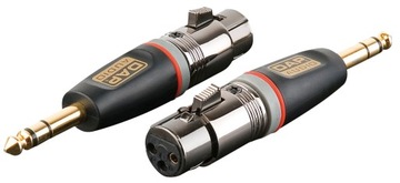 Adapter gniazdo XLR 3p - wtyk jack stereo