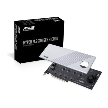 Karta rozszerzeń ASUS Hyper M.2 x16 Gen 4 do rozwoju NVMe