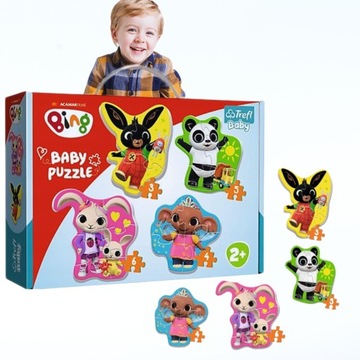 PUZZLE TREFL BABY KRÓLIK BING I PRZYJACIELE 18 ELEMENTÓW