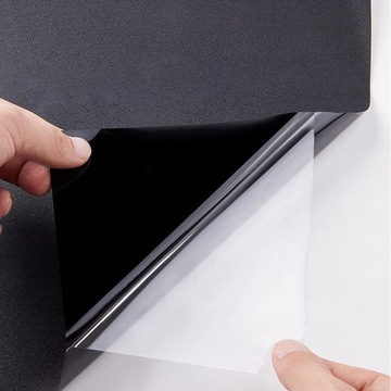 FOLIA ELEKTROSTATYCZNA DO SZYB 90*200CM CZARNY ZACIEMNIAJĄCA PRYWATNOŚĆ