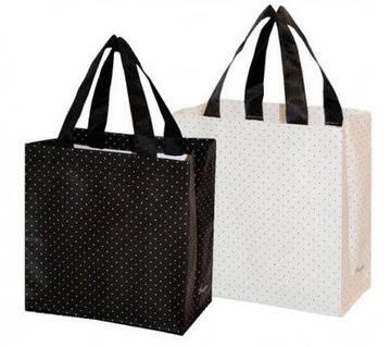 Torebki na Prezenty Zakupy Kropki 10szt Mix 25x27cm
