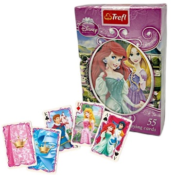 KARTY DO GRY PRINCESS KSIĘŻNICZKI TREFL 55 SZT
