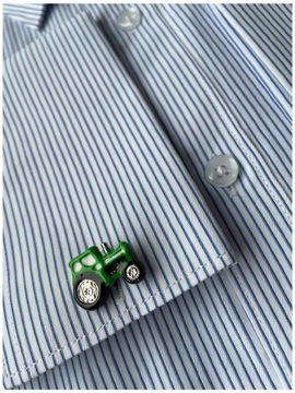 Элегантные запонки CLAAS Tractor для Фермера - красный трактор