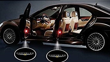 2x LED LOGO PROJEKTOR DO DRZWI HOLOGRAM HD 3D CHRYSLER WSZYSTKIE MODELE