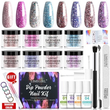 Zestaw do Manicure Tytanowy 8 kolorów
