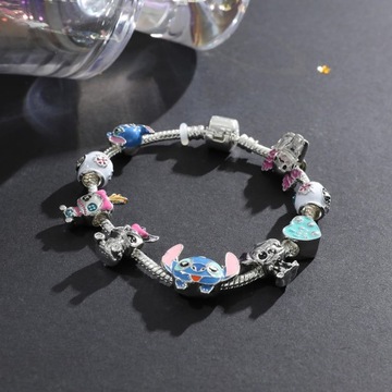STICH i LILO BRANSOLETKA CHARMS DISNEY DAMSKA STITCH BIŻUTERIA GADŻET BFF