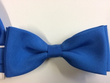 ГАЛСТУК-БАБОЧКА МУЖСКАЯ с ТРУБКОЙ - КАРМАН квадратный - васильковый