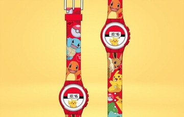 ДЕТСКИЕ ЛЕГКИЕ ЭЛЕКТРОННЫЕ НАРУЧНЫЕ ЧАСЫ С ЛИЦЕНЗИЕЙ ДЛЯ ДЕТЕЙ ПОКЕМОН ТАЙМЕР
