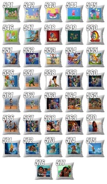 PODUSZKA DEKORACYJNA SMERFY BAJKA I WIELE INNYCH