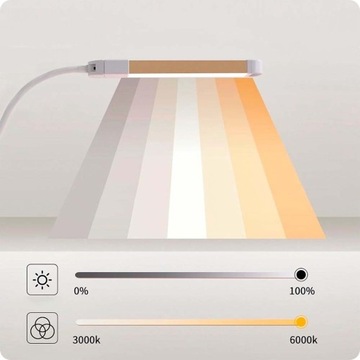 Lampa Kosmetyczna PRO LED 36W Podwójna Giętka do Makijażu Przedłużania Rzęs